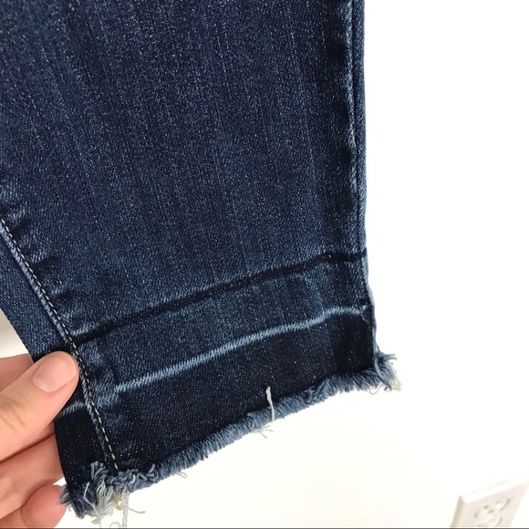 Paige Verdugo Ankle Skinny Jeans Raw Hem 25 A9 - Picture 3 of 7